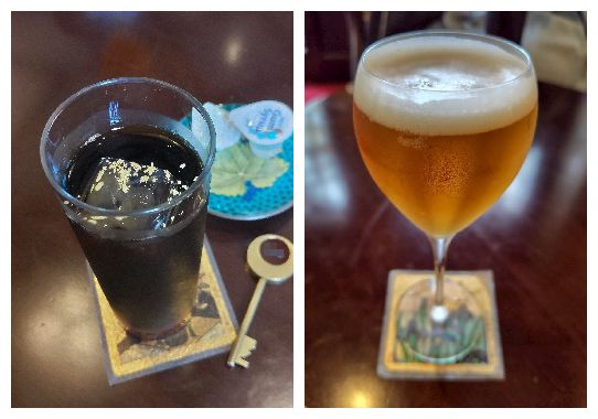ウェルカムドリンク(コーヒー・ビール)